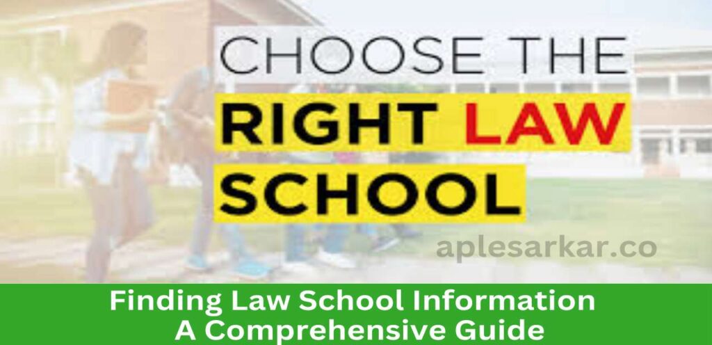 Finding Law School Information